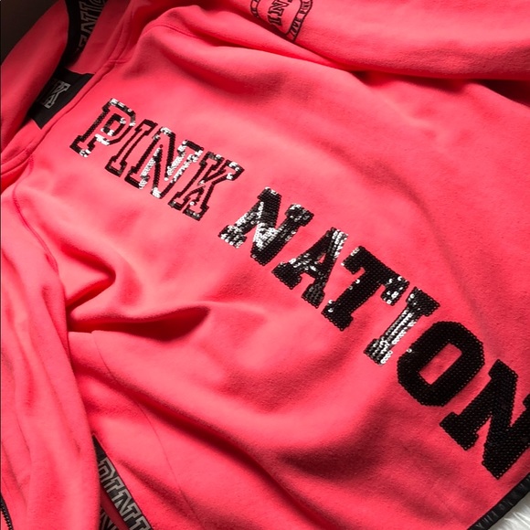 VS PINK • PINK Nation Limited Edition Sequin Sweatshirt - Picture 1 of 11